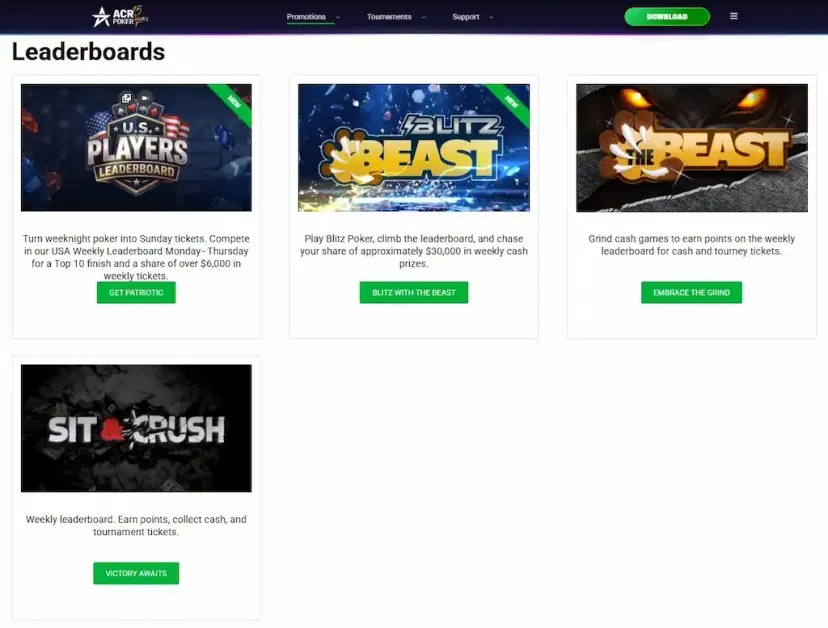 acr poker other bonuses and promos oct 2026