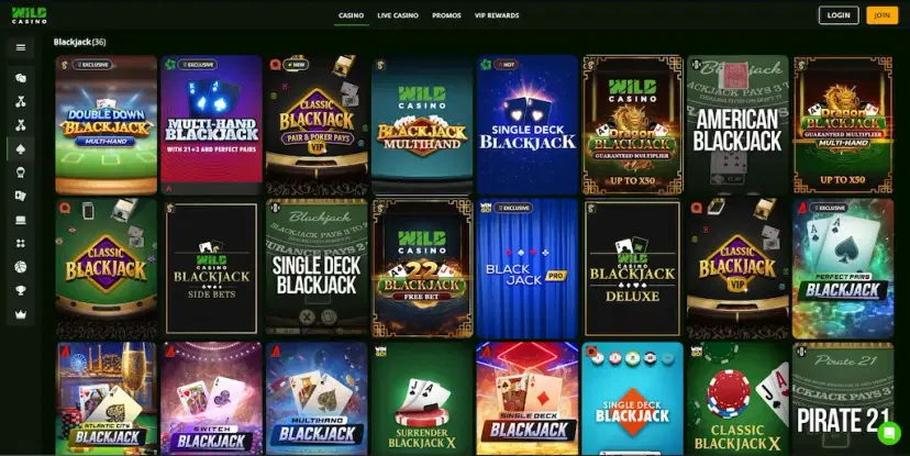 wild casino blackjack oct 2026