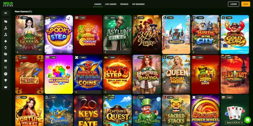 wild casino games oct 2026